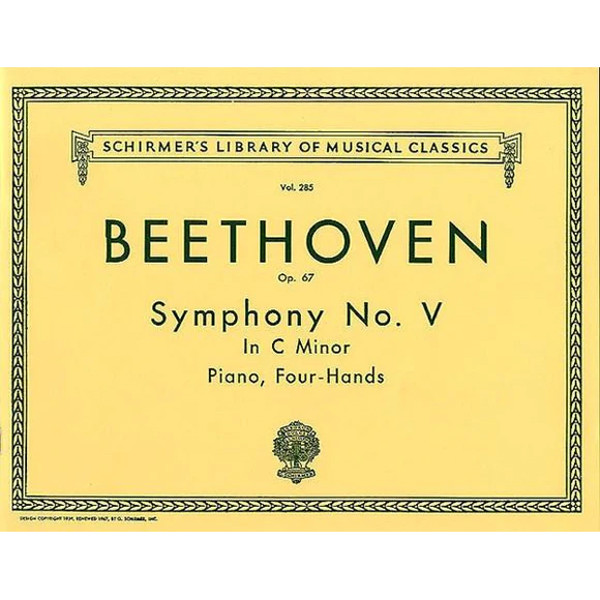 Symphony No. V in C Minor, Piano Four-Hands, Beethoven