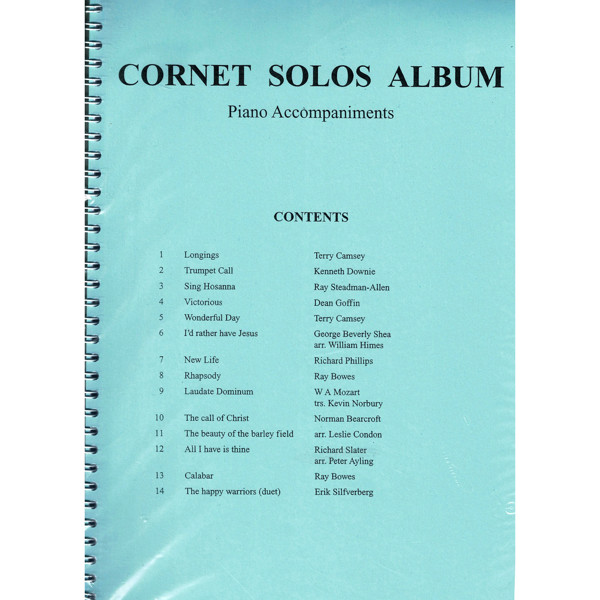 Salvation Army Cornet Solos Album, Cornet and Piano. Var. composers