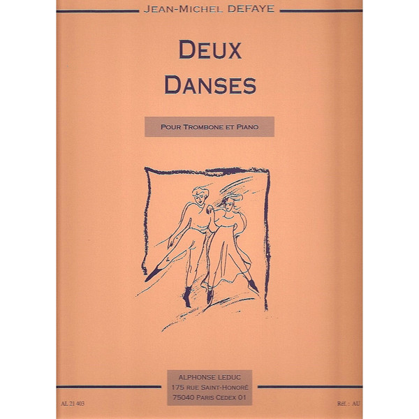 Defaye Deux Danses (Two Dances) Trombone and Piano