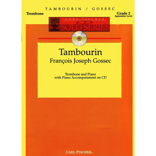 Tambourin, F. J. Gossec. Trombone/Piano