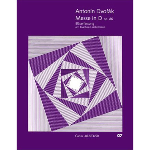 Mass in D major Op. 86, Antonin Dvorak. Choral Score
