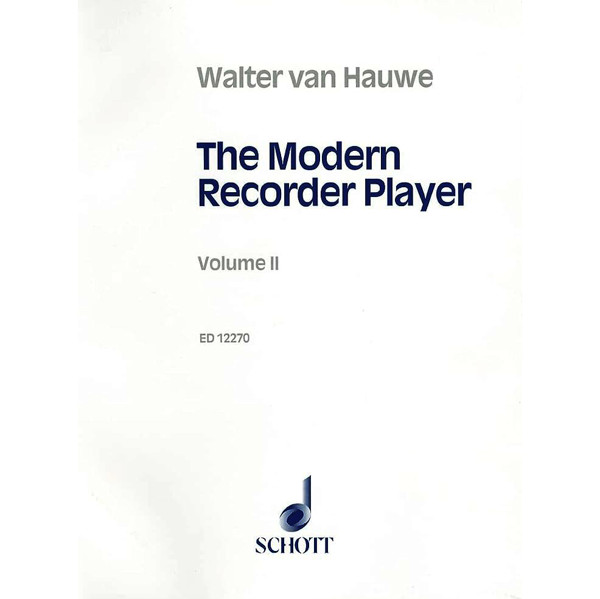 The Mordern Recorder Player Vol.2, Walter van Hauwe