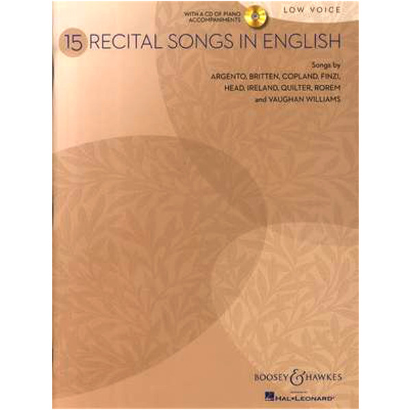 15 Recital Songs in English - Low Voice