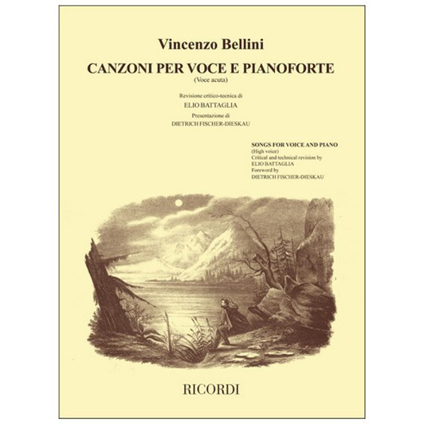 Canzoni per voce e pianoforte, Vincenzo Bellini. High Voice