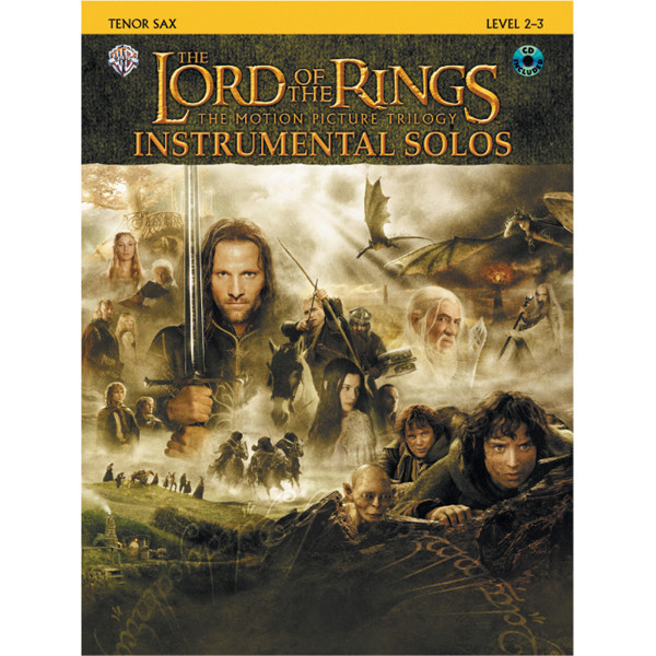 Lord of the Rings - Instrumental Solo Tenor Saxophone Book and CD