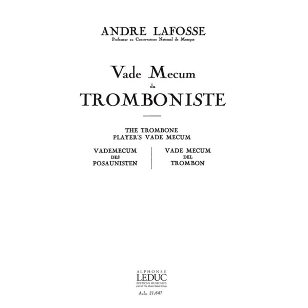 Vade-Mecum du Tromboniste, Andre Lafosse