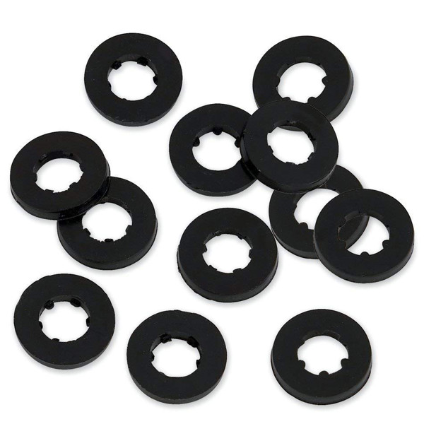 Skiver PDP PDAXTRW12, Black Nylon Shims, 12 stk