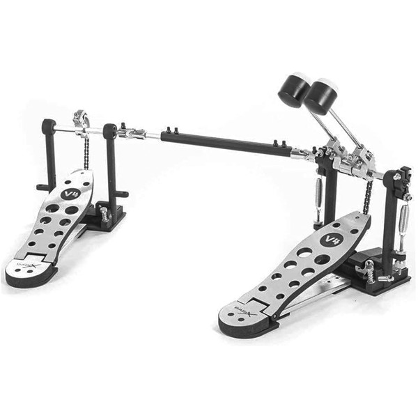Stortrommepedal BSX DPD-800-V4, 800 Series, Double Pedal