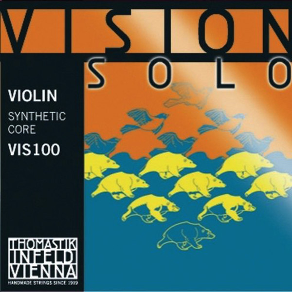 Fiolinstreng Thomastik-Infeld Vision Solo 3D Medium Synthetic Core, Silver Wound