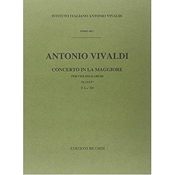 Concerto in La - Il Cucu, RV 335, Antonio Vivaldi. Violin and Piano