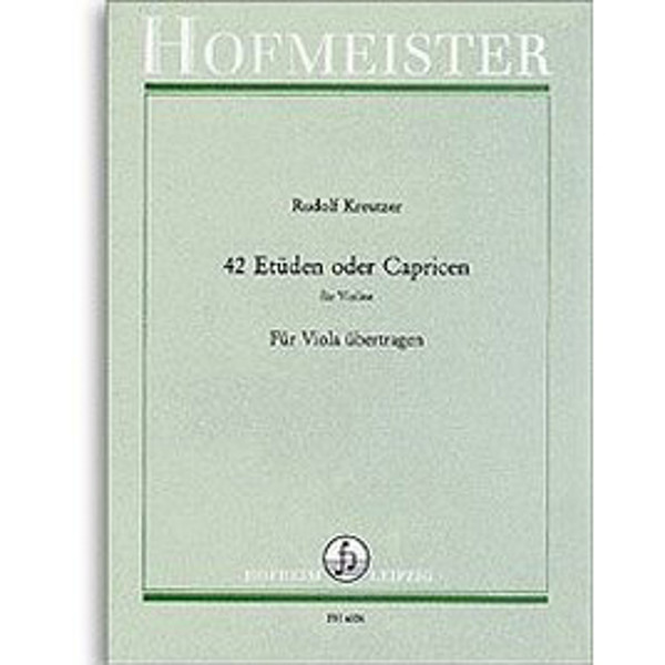 42 Etüden oder Capricen - Kreutzer - Transcribed for Viola