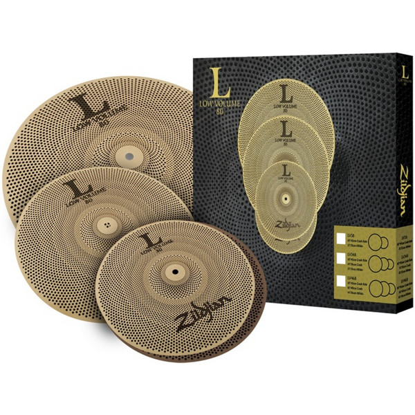 Cymbalpakke Zildjian L80 LV348, Low Volume Cymbal Set, 13-14-18