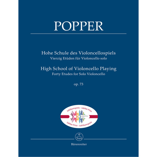 40 Etudes For Solo Cello Op.73, David Popper (High School of Violoncello Playing)