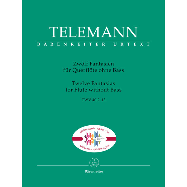 Twelve Fantasias for Flute without Bass, Telemann, TWV 40:2-13