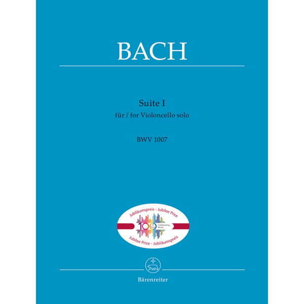 Suite I for Violoncello solo BWV 1007, Johann Sebastian Bach  *Kampanje Jubileumspris