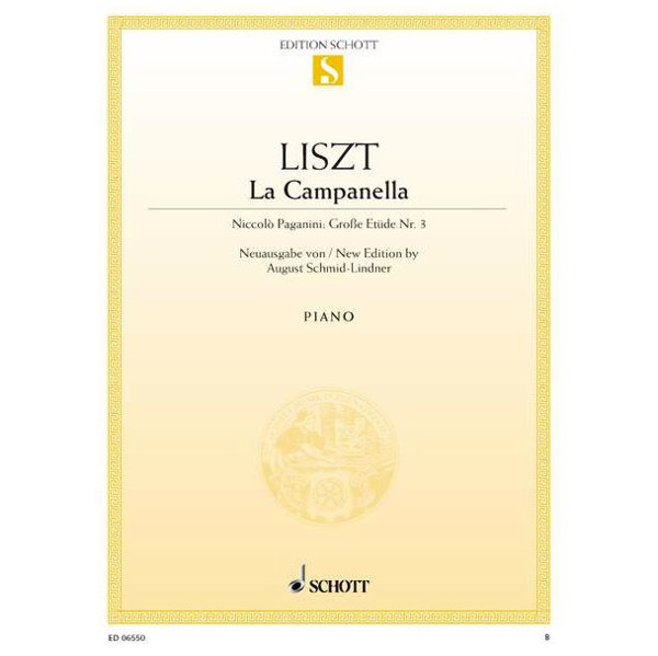 La Campanella, Franz Liszt - Piano solo