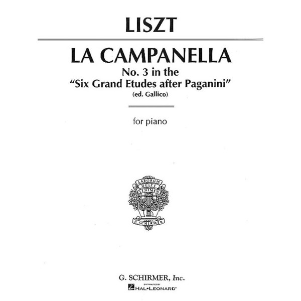 La Campanella, Franz Liszt. Piano solo (Paganini Study No. 3)
