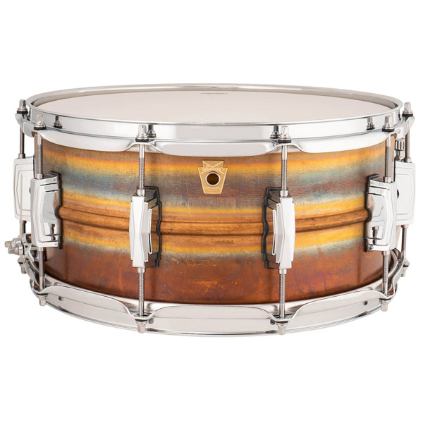 Skarptromme Ludwig Bronze Supraphonic LB552R, 14x6,5, Raw Patina Shell, Imperial Lugs