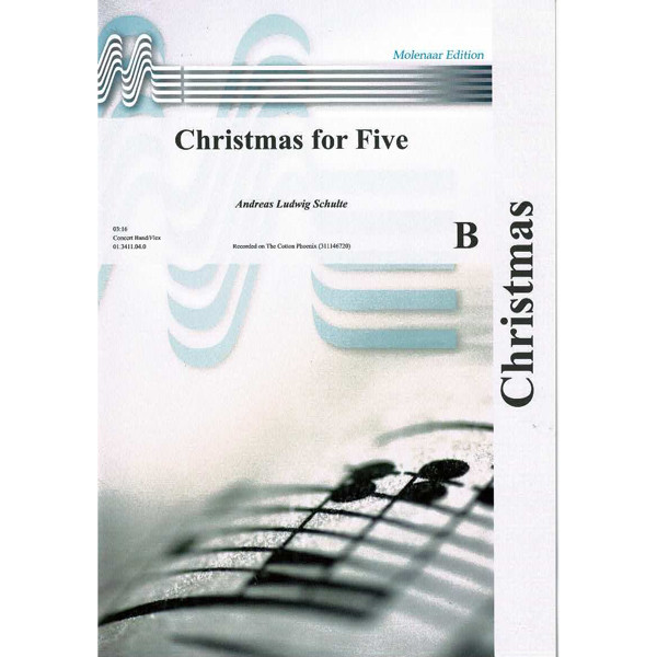 Christmas for Five, Andreas Ludwig Schulte. Concert Band/Flex