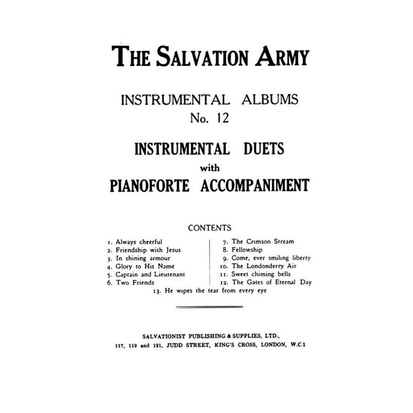 Salvation Army Instrumental Album No.12 - Instrumental Duets