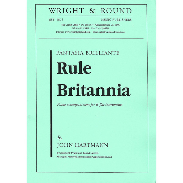 Rule Britannia, John Hartmann (Fantasia Brilliante). Euphonium or Cornet and Piano