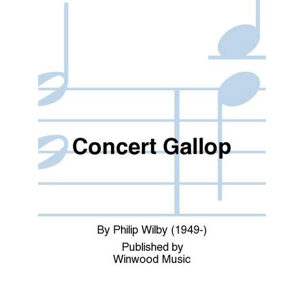 Concert Gallop, Philip Wilby. Bb or Eb Soloist and Piano