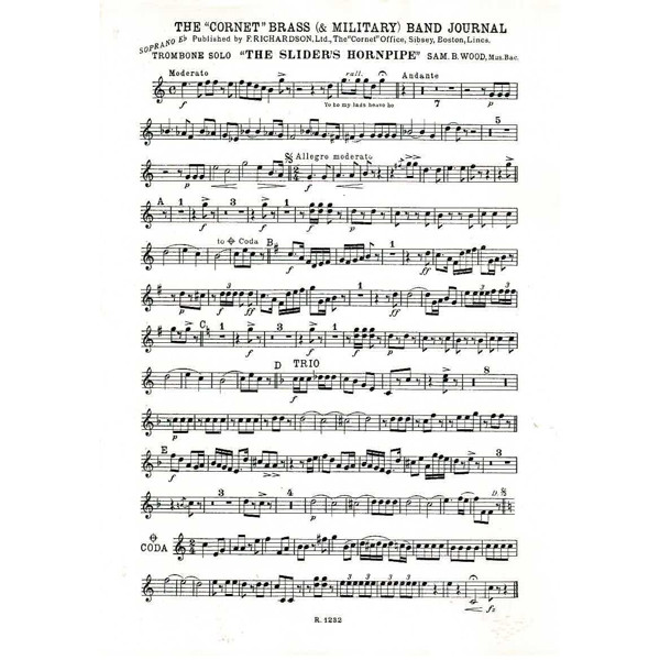 The Sliders Hornpipe, Sam B. Wood.  Brass Band