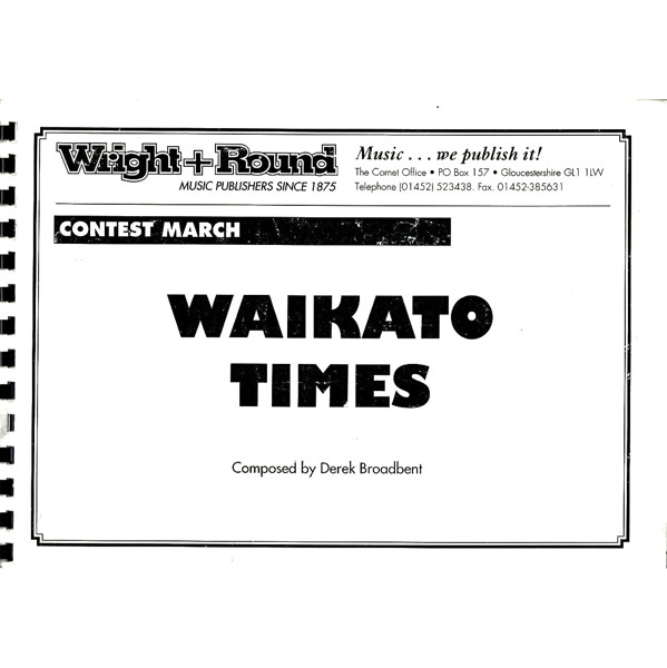 Waikato Times, D. Broadbent, Brass Band