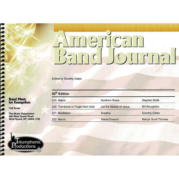 American Band Journal 50 (incl. Breathe, Dorothy Gates). Brass Band