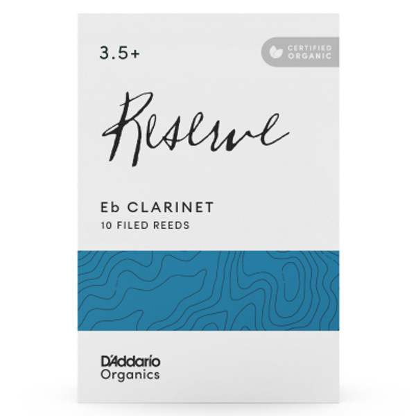 Klarinettrør Eb D'Addario Organic Reserve 3,5+ (10 pk)