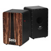 Cajon Sela CaSela Black Pro Series SE-107, Dark Nut, On/Off Snare Mechanism