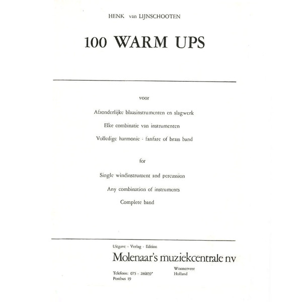 100 Warm Ups, Bok 3. Bb instrumenter G-nøkkel