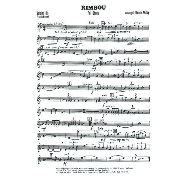 Rimbou, Pol Stone, Wilby. Brass Band