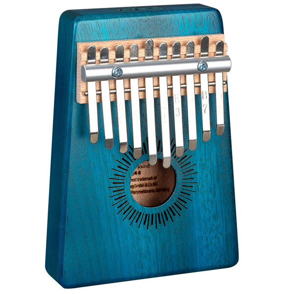 Kalimba Sela E-244, Mahogany, 10, Blue