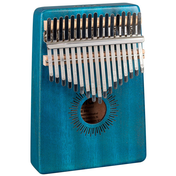 Kalimba Sela E-249, Mahogany, 17, Blue