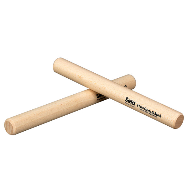 Claves Sela SE-283, 2-Tone Claves, 20 Beech