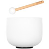 Singing Bowl Sela Crystal Frosted Series SECFU8B, 432Hz, 8, Incl. Wood Mallet, F