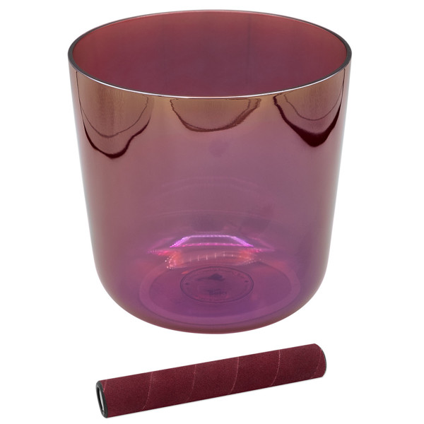 Singing Bowl Sela Crystal Infinity Series SECI-B4, 440Hz, 5,25. Jupiter, Purple, B4