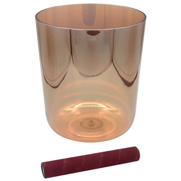 Singing Bowl Sela Crystal Infinity Series SECI-D4, 440Hz, 6,5. Venus, Orange, D4