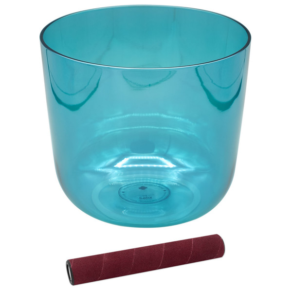 Singing Bowl Sela Crystal Infinity Series SECI-G4, 440Hz, 5,75. Mercury, Cyan, G4