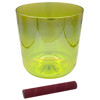 Singing Bowl Sela Crystal Infinity Series SECIU-A3, 432Hz, 7,25. Uranus, Yellow-Green, A3