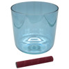 Singing Bowl Sela Crystal Infinity Series SECIU-A4, 432Hz, 5,5. Saturn, Blue, A4