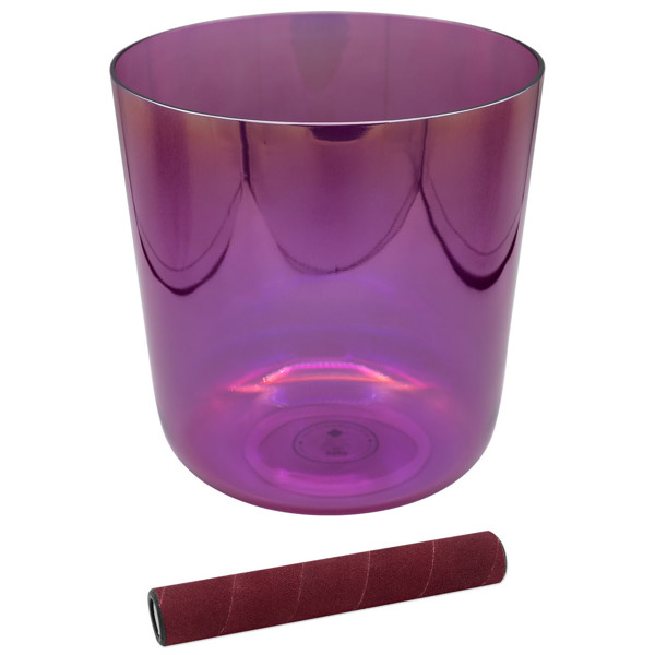 Singing Bowl Sela Crystal Infinity Series SECIU-C4, 432Hz, 6,75. Mars, Red, C4