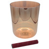 Singing Bowl Sela Crystal Infinity Series SECIU-D4, 432Hz, 6,5. Venus, Orange, D4