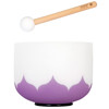 Singing Bowl Sela Crystal Lotus Series SECL8B, 440Hz, 8, Violet, Crown Chakra, Incl. Wood Mallet, B