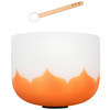 Singing Bowl Sela Crystal Lotus Series SECLU13D, 432Hz, 13, Orange, Sacral Charkra, D