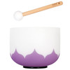 Singing Bowl Sela Crystal Lotus Series SECLU8B, 432Hz, 8, Violet, Crown Charkra, B