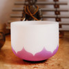 Singing Bowl Sela Crystal Lotus Series SECL8F, 440Hz, 8, Green, Heart Chakra, Incl. Wood Mallet, F