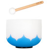 Singing Bowl Sela Crystal Lotus Series SECLU8G, 432Hz, 8, Blue, Throat Chakra, Incl. Wood Mallet, G