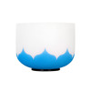 Singing Bowl Sela Crystal Lotus Series SECLU8G, 432Hz, 8, Blue, Throat Chakra, Incl. Wood Mallet, G